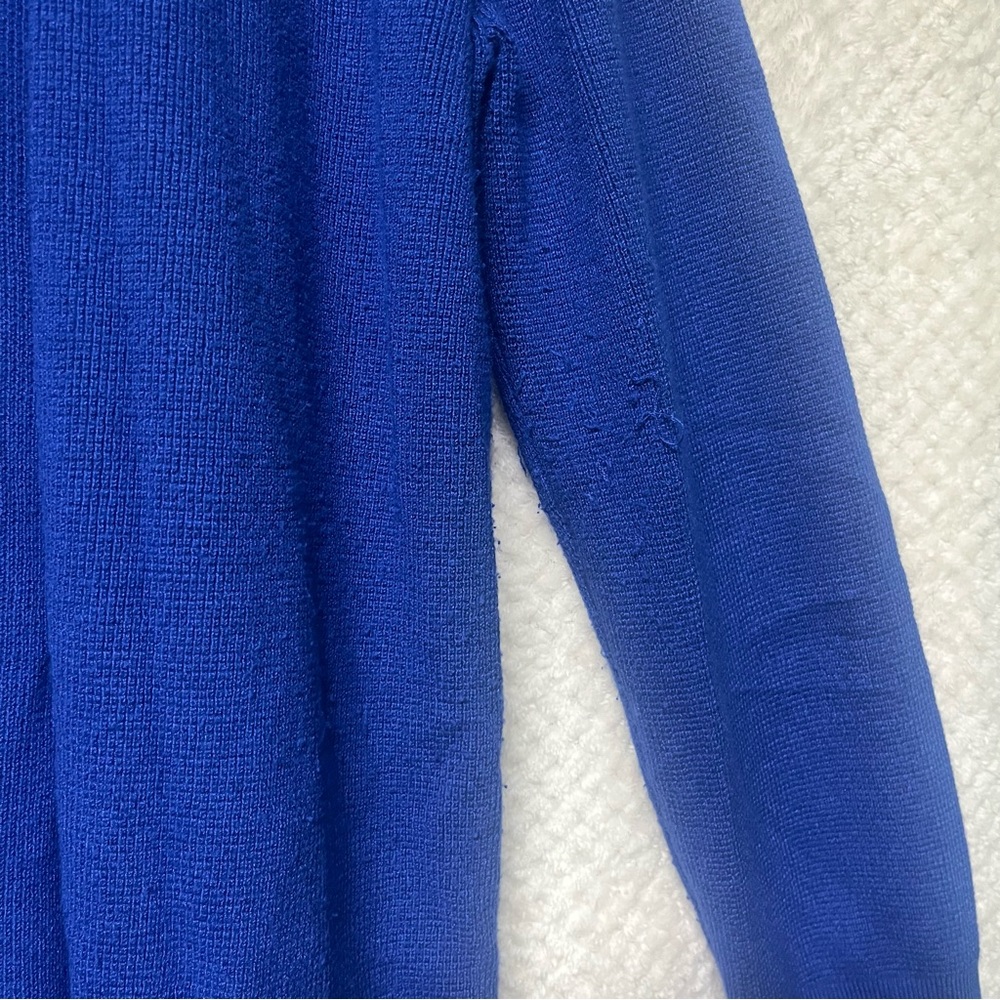 Womens Cyrus Cardigan Royal Blue Open Front Rayon & Nylon XL - Picture 3 of 6